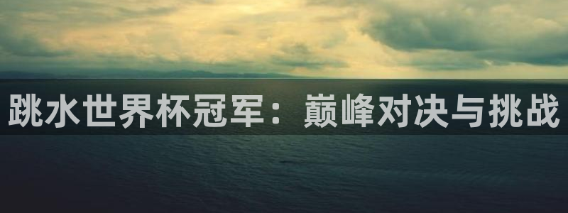2026世界杯中国队：跳水世界杯冠军：巅峰对决与挑战